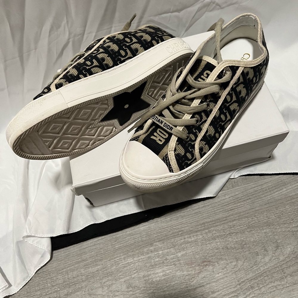 Dior Black and Cream Sneakers